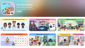 Toca Life World App Store image featuring creative play for kids and imaginative storytelling in one of the top free entertainment apps for 2026.